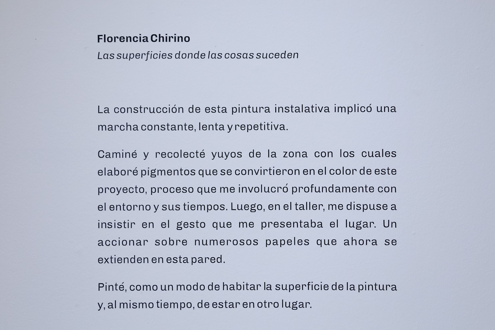 Las superficies donde las cosas suceden